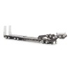 Drake ZT09345 Drake 4x8 Swingwing Gooseneck Drop Deck Trailer and 2x8 Dolly Gloss Black - Scale 1:50
