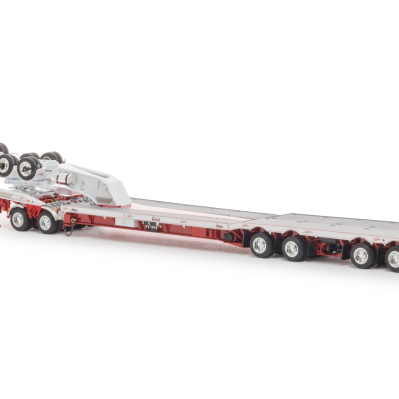 Drake ZT09347 Drake 4x8 Swingwing Gooseneck Drop Deck Trailer & 2x8 Dolly Bowers 10th Anniversary - Scale 1:50 