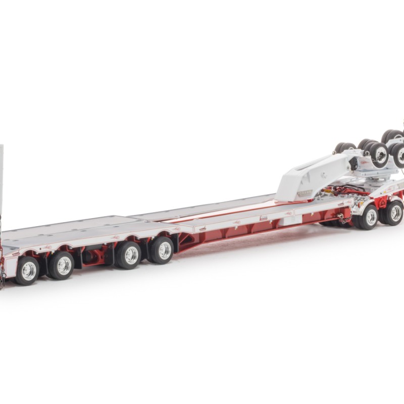 Drake ZT09347 Drake 4x8 Swingwing Gooseneck Drop Deck Trailer & 2x8 Dolly Bowers 10th Anniversary - Scale 1:50 