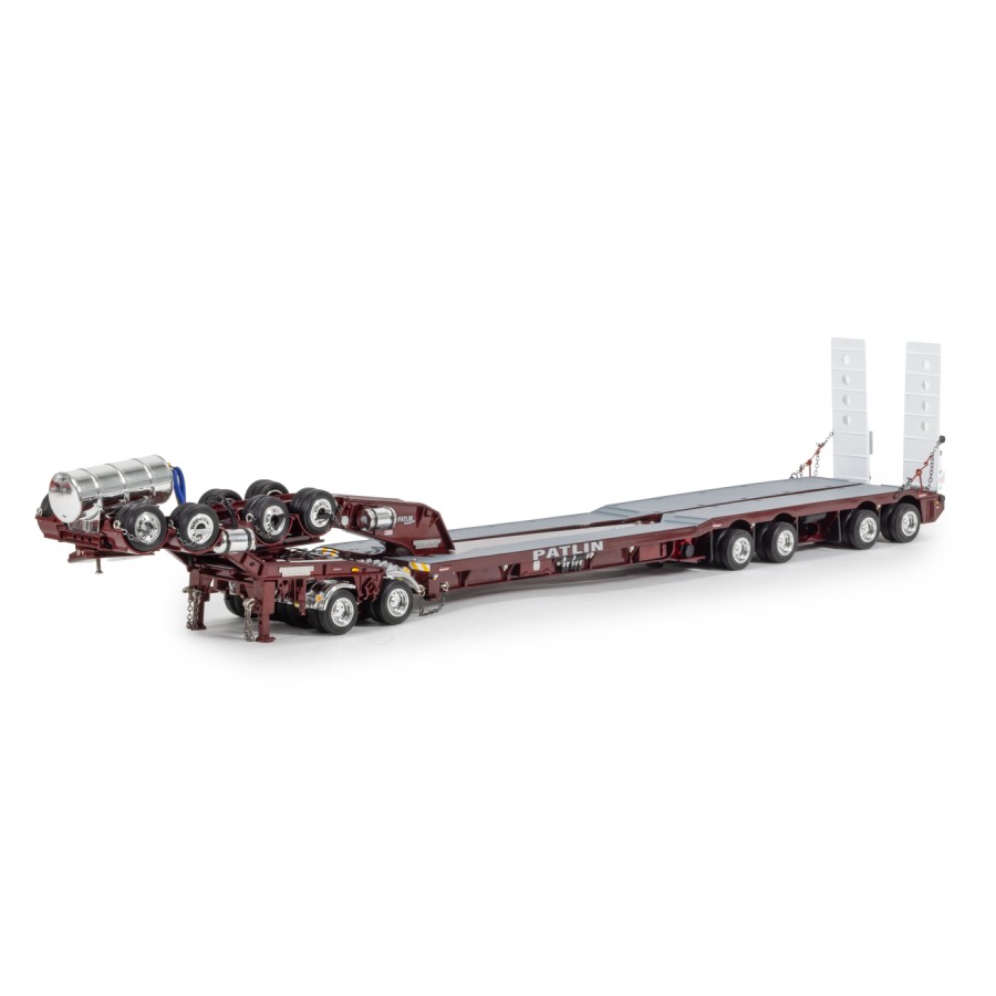 Drake ZT09348 AUSTRALIAN Drake 4x8 Swingwing Drop Deck Trailer and 2x8 Dolly Patlin Transport - Scale 1:50