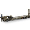 Drake ZT09350 Drake 4x8 Swingwing Gooseneck Drop Deck Trailer & 2x8 Dolly Australian Army - Scale 1:50