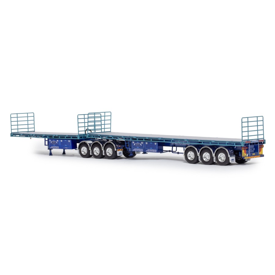 Drake ZT09356 AUSTRALIAN Maxitrans Freighter B Double Flat Top Trailer Set Mactrans - Scale 1:50
