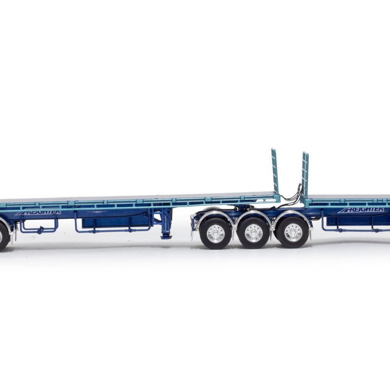 Drake ZT09356 AUSTRALIAN Maxitrans Freighter B Double Flat Top Trailer Set Mactrans - Scale 1:50
