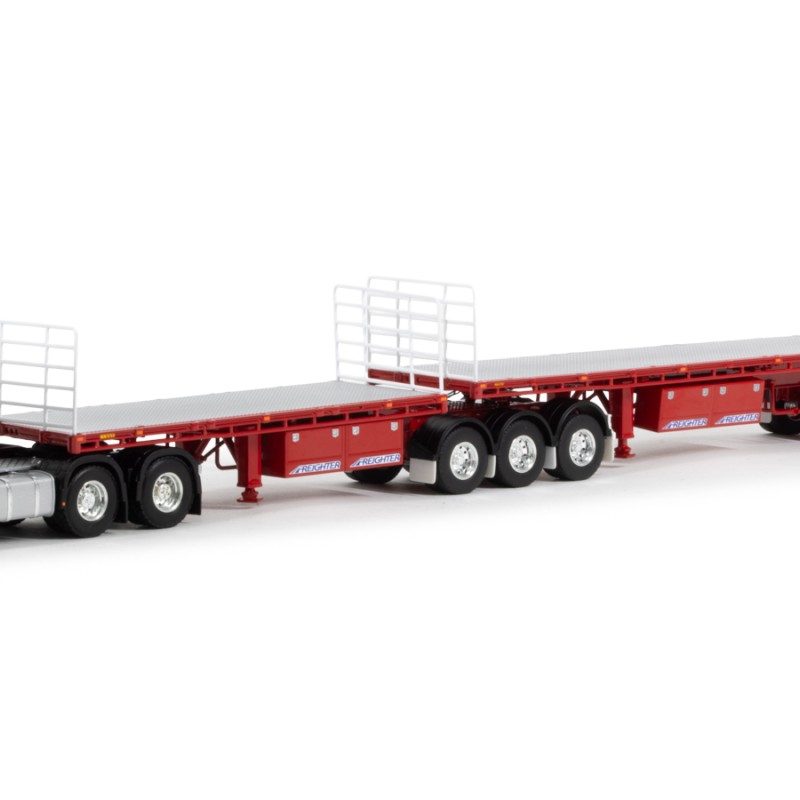 WSI 01-3910 – Volvo FH4 6x4 Prime Mover with B-Double Trailer – Borger Cranes - Scale 1:50