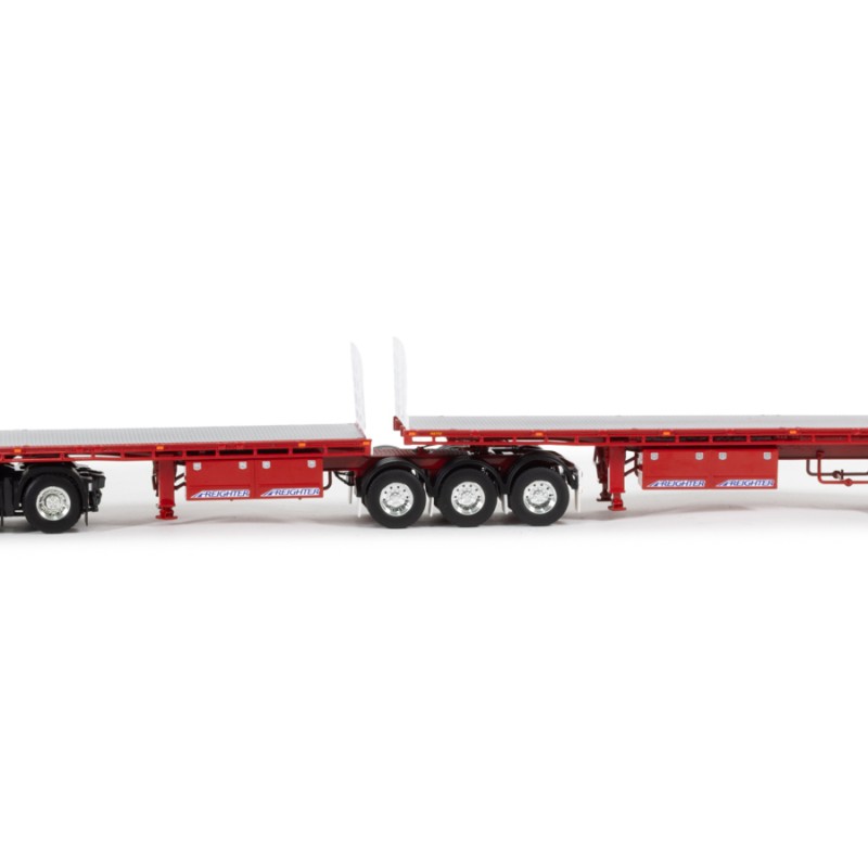 WSI 01-3910 – Volvo FH4 6x4 Prime Mover with B-Double Trailer – Borger Cranes - Scale 1:50
