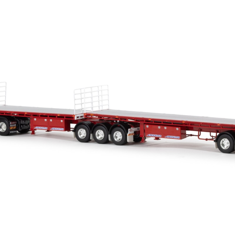 WSI 01-3910 – Volvo FH4 6x4 Prime Mover with B-Double Trailer – Borger Cranes - Scale 1:50
