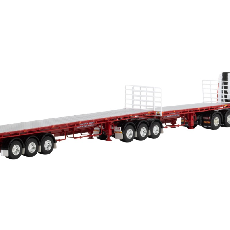 WSI 01-3910 – Volvo FH4 6x4 Prime Mover with B-Double Trailer – Borger Cranes - Scale 1:50