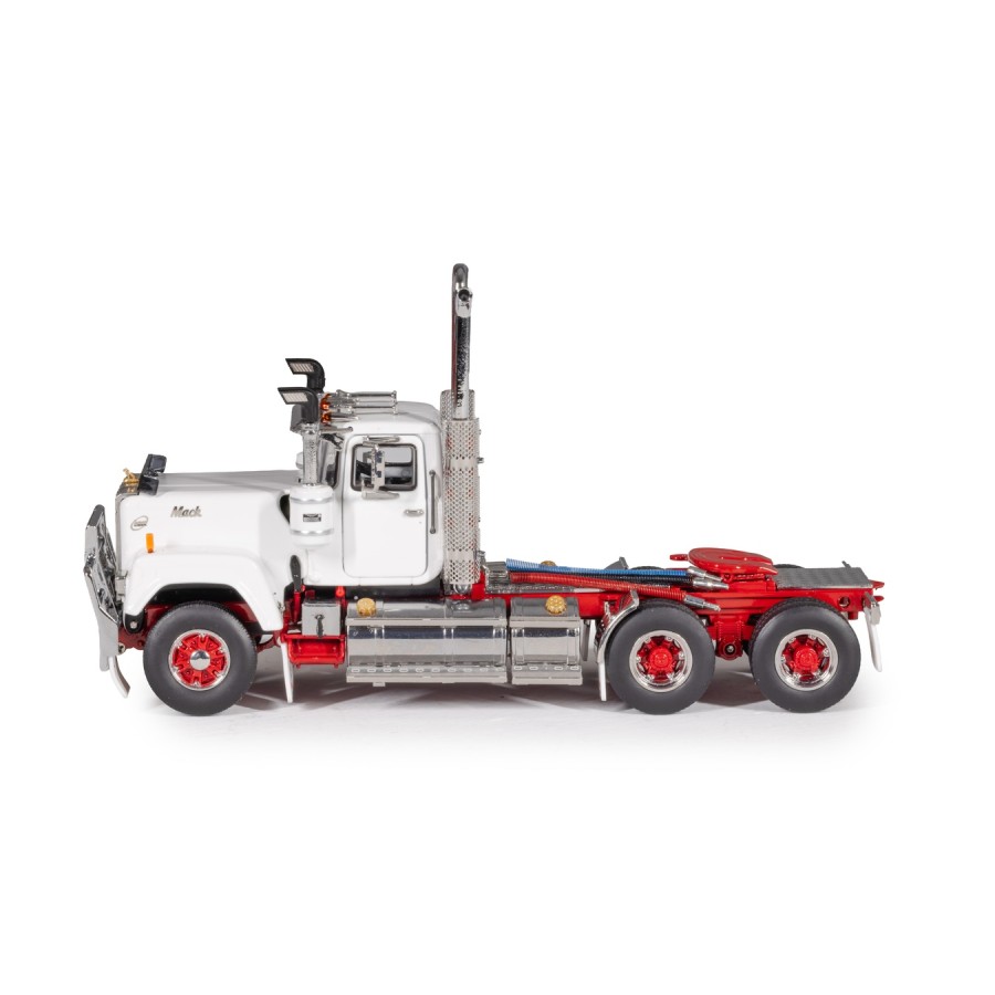 Drake Collectibles Z01681 - Mack Superliner Day Cab 6x4 Prime Mover Series 1 White Red - Scale 1:50