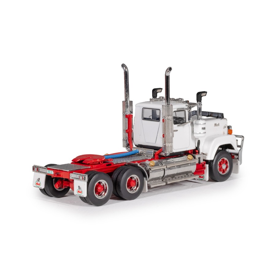 Drake Collectibles Z01681 - Mack Superliner Day Cab 6x4 Prime Mover Series 1 White Red - Scale 1:50