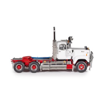 Drake Collectibles Z01681 - Mack Superliner Day Cab 6x4 Prime Mover Series 1 White Red - Scale 1:50