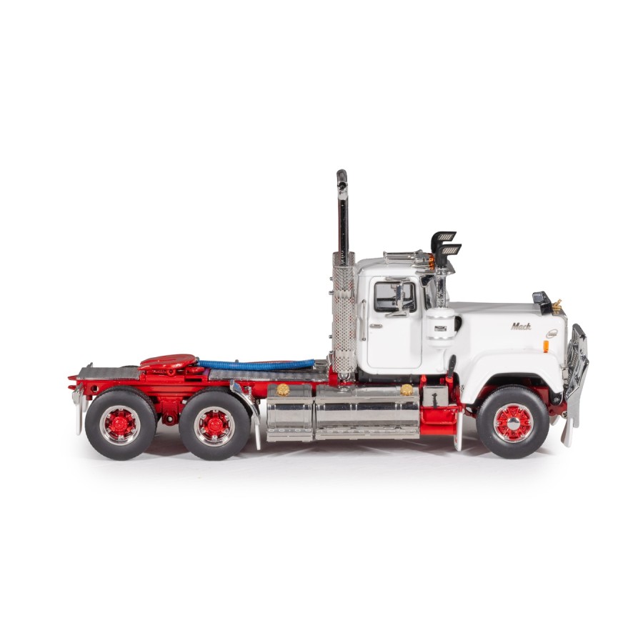 Drake Collectibles Z01681 - Mack Superliner Day Cab 6x4 Prime Mover Series 1 White Red - Scale 1:50