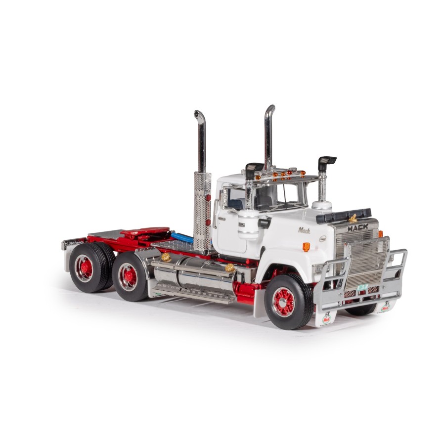 Drake Collectibles Z01681 - Mack Superliner Day Cab 6x4 Prime Mover Series 1 White Red - Scale 1:50