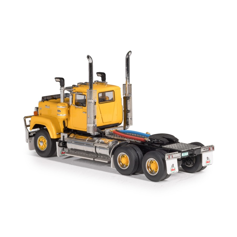 Drake Collectibles Z01683 - Mack Superliner Day Cab 6x4 Prime Mover Series 1 Yellow Black - Scale 1:50