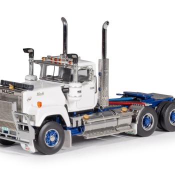 Drake Collectibles Z01715 - Mack Superliner Day Cab 6x4 Prime Mover Series 1 White Blue - Scale 1:50