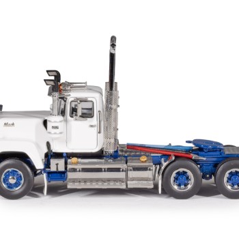 Drake Collectibles Z01715 - Mack Superliner Day Cab 6x4 Prime Mover Series 1 White Blue - Scale 1:50
