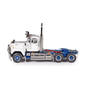 Drake Collectibles Z01715 - Mack Superliner Day Cab 6x4 Prime Mover Series 1 White Blue - Scale 1:50
