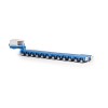 Drake Collectibles ZT09372 Scheuerle Low Loader Steerable Trailer Set Light Blue McAleese Style - Scale 1:50