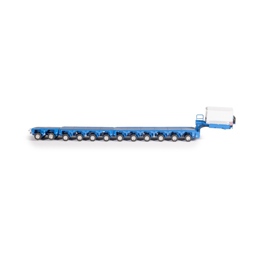 Drake Collectibles ZT09372 Scheuerle Low Loader Steerable Trailer Set Light Blue McAleese Style - Scale 1:50