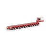 Drake Collectibles ZT09377 Scheuerle Low Loader Steerable Trailer Set Rosso Red - Scale 1:50