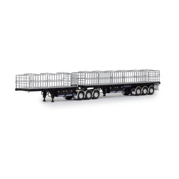 Drake ZT09362 AUSTRALIAN Freighter B Double Trailer Set Black - Scale 1:50
