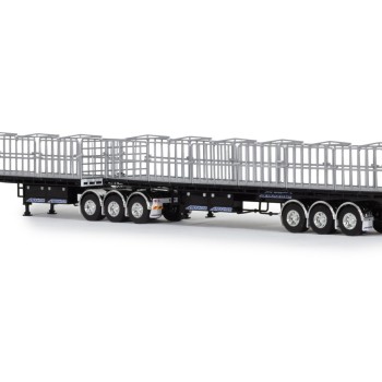Drake ZT09362 AUSTRALIAN Freighter B Double Trailer Set Black - Scale 1:50