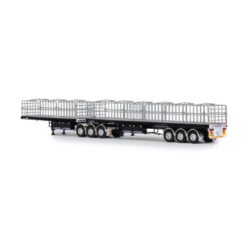 Drake ZT09362 AUSTRALIAN Freighter B Double Trailer Set Black - Scale 1:50