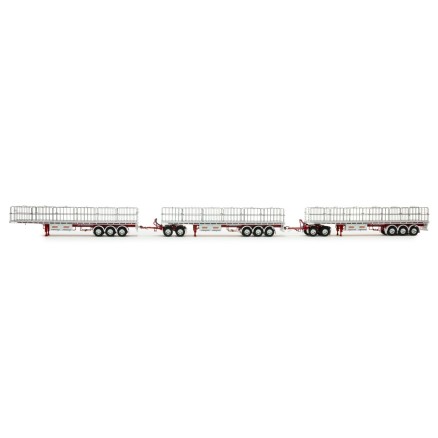 Drake ZT09366 Freighter Flat Top Triple Road Train Set Dawson's Haulage - Scale 1:50