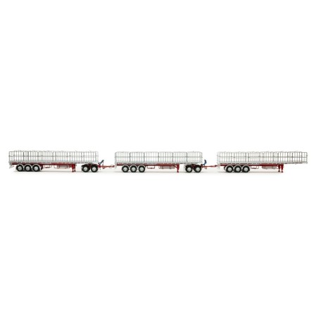 Drake ZT09366 Freighter Flat Top Triple Road Train Set Dawson's Haulage - Scale 1:50