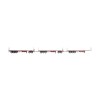 Drake ZT09379 Freighter Triple Flat Top Road Train Set & Dolly Red and White - Scale 1:50