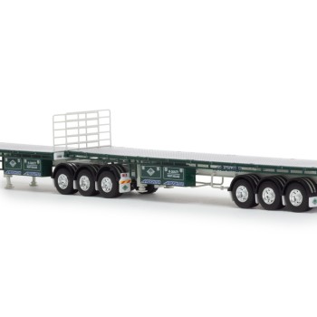 Drake ZT09382 AUSTRALIAN Freighter B Double Flat Top Trailer Set Hi-Quality Heavy Haulage - Scale 1:50