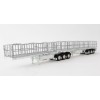 Drake ZT09124 AUSTRALIAN Maxitrans Freighter Flat Top B-Double Trailer Set White - Scale 1:50