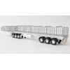 Drake ZT09124 AUSTRALIAN Maxitrans Freighter Flat Top B-Double Trailer Set White - Scale 1:50