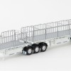 Drake ZT09124 AUSTRALIAN Maxitrans Freighter Flat Top B-Double Trailer Set White - Scale 1:50