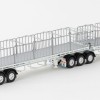 Drake ZT09124 AUSTRALIAN Maxitrans Freighter Flat Top B-Double Trailer Set White - Scale 1:50