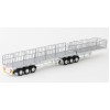 Drake ZT09124 AUSTRALIAN Maxitrans Freighter Flat Top B-Double Trailer Set White - Scale 1:50