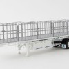 Drake ZT09124 AUSTRALIAN Maxitrans Freighter Flat Top B-Double Trailer Set White - Scale 1:50