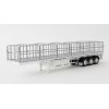 Drake ZT09124 AUSTRALIAN Maxitrans Freighter Flat Top B-Double Trailer Set White - Scale 1:50
