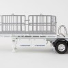 Drake ZT09124 AUSTRALIAN Maxitrans Freighter Flat Top B-Double Trailer Set White - Scale 1:50