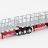 Drake ZT09125 AUSTRALIAN Maxitrans Flat Top Freighter B-Double Trailer Set White & Red - Scale 1:50