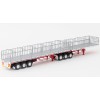 Drake ZT09125 AUSTRALIAN Maxitrans Flat Top Freighter B-Double Trailer Set White & Red - Scale 1:50