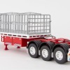 Drake ZT09125 AUSTRALIAN Maxitrans Flat Top Freighter B-Double Trailer Set White & Red - Scale 1:50