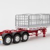 Drake ZT09125 AUSTRALIAN Maxitrans Flat Top Freighter B-Double Trailer Set White & Red - Scale 1:50