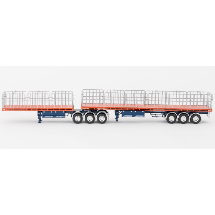 Drake ZT09131 AUSTRALIAN Maxitrans Freighter B Double Trailer Set Drake Trailers - Scale 1:50