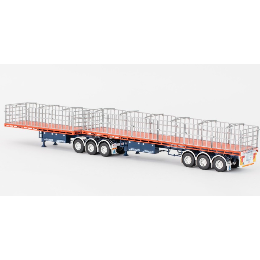 Drake ZT09131 AUSTRALIAN Maxitrans Freighter B Double Trailer Set Drake Trailers - Scale 1:50