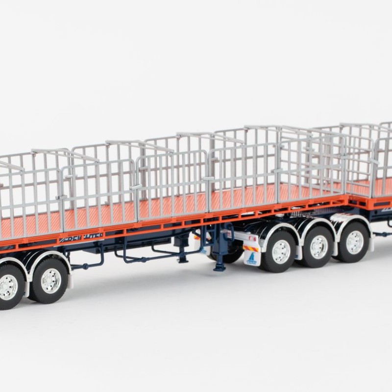 Drake ZT09131 AUSTRALIAN Maxitrans Freighter B Double Trailer Set Drake Trailers - Scale 1:50