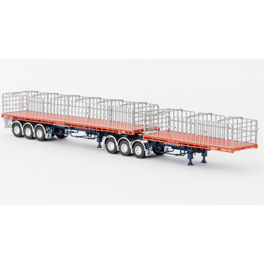 Drake ZT09131 AUSTRALIAN Maxitrans Freighter B Double Trailer Set Drake Trailers - Scale 1:50