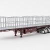 Drake ZT09135 AUSTRALIAN Maxitrans Freighter Flat Top B-Double Trailer Set - Burgundy - Scale 1:50