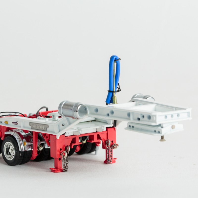 Drake ZT09168 - Australian Drake 2x8 Dolly Red and White - Scale 1:50