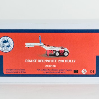 Drake ZT09168 - Australian Drake 2x8 Dolly Red and White - Scale 1:50