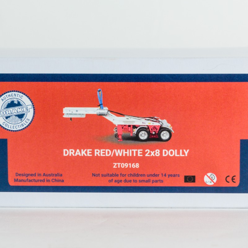 Drake ZT09168 - Australian Drake 2x8 Dolly Red and White - Scale 1:50